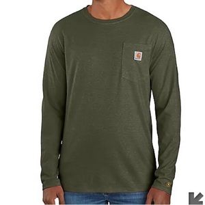 Long sleeve tee XL Green Carhartt New with tags